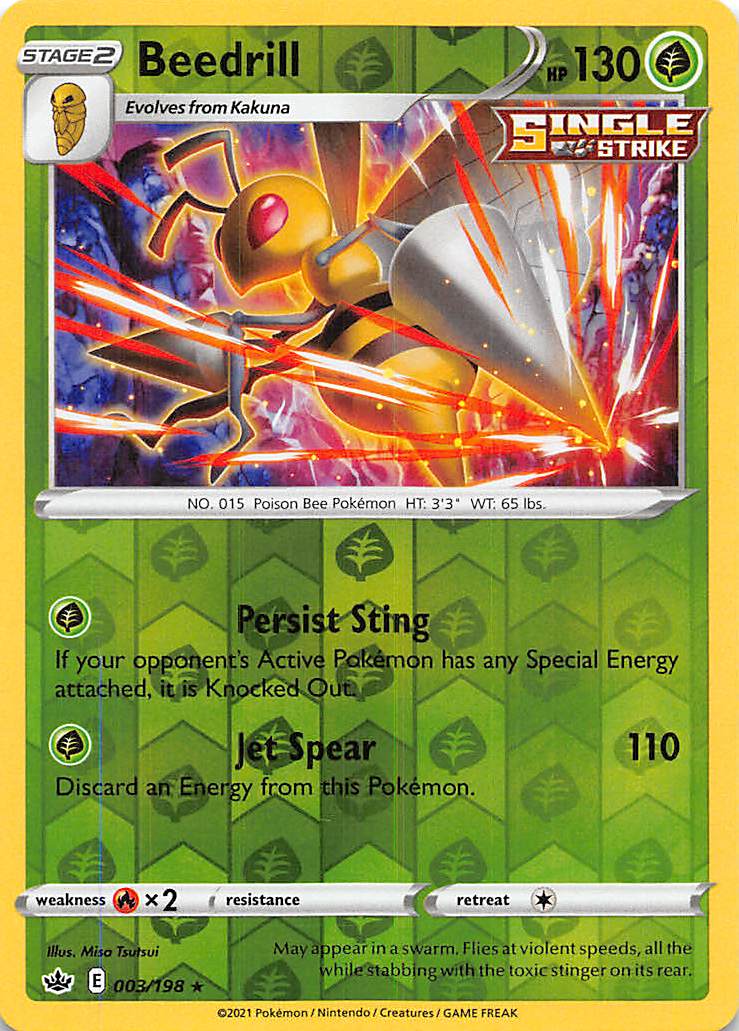 Beedrill (003/198) [Sword & Shield: Chilling Reign] | Game Master's Emporium (The New GME)