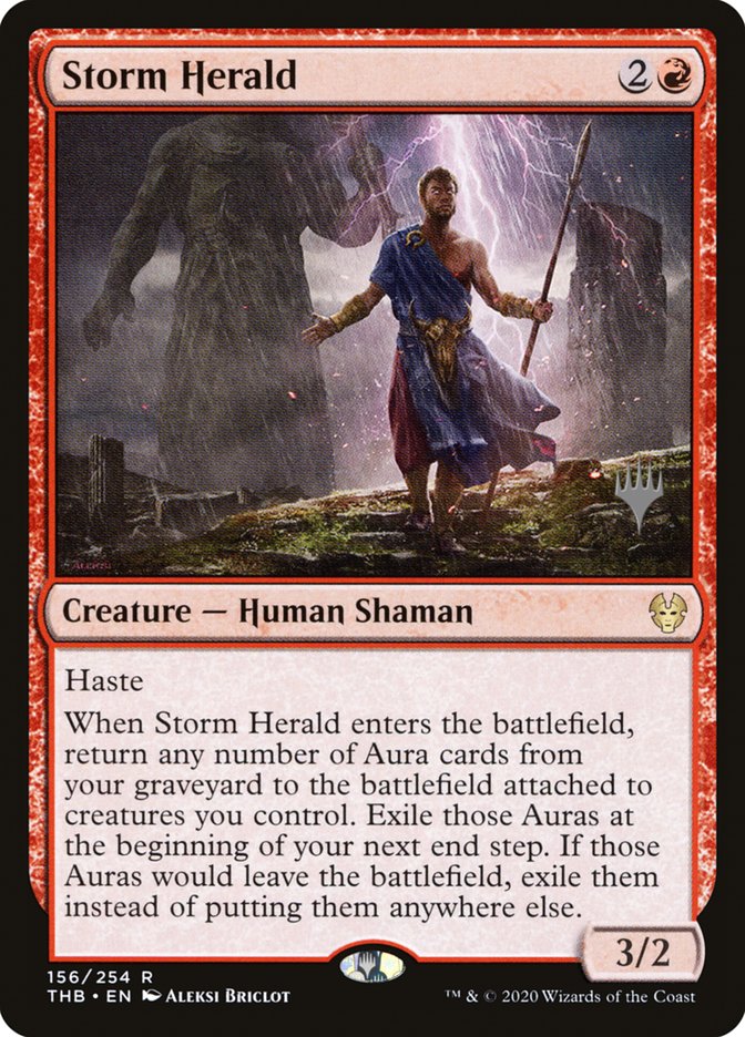 Storm Herald (Promo Pack) [Theros Beyond Death Promos] | Game Master's Emporium (The New GME)