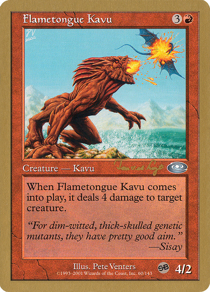 Flametongue Kavu (Tom van de Logt) (SB) [World Championship Decks 2001] | Game Master's Emporium (The New GME)