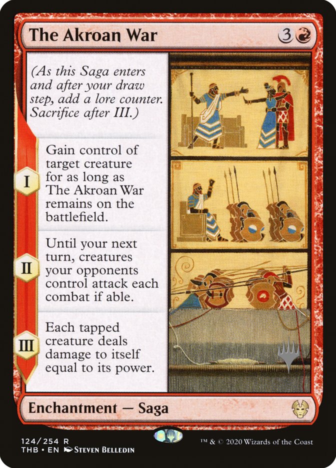 The Akroan War (Promo Pack) [Theros Beyond Death Promos] | Game Master's Emporium (The New GME)