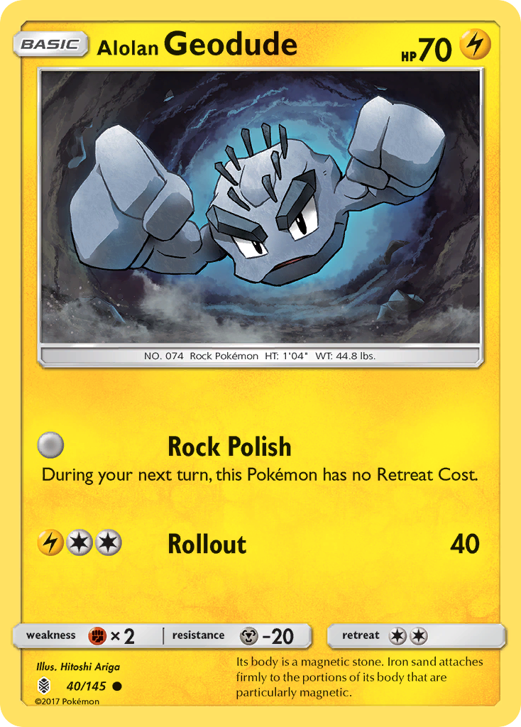 Alolan Geodude (40/145) [Sun & Moon: Guardians Rising] | Game Master's Emporium (The New GME)