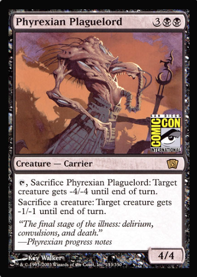 Phyrexian Plaguelord (San Diego Comic Con Oversized) [Oversize Cards] | Game Master's Emporium (The New GME)