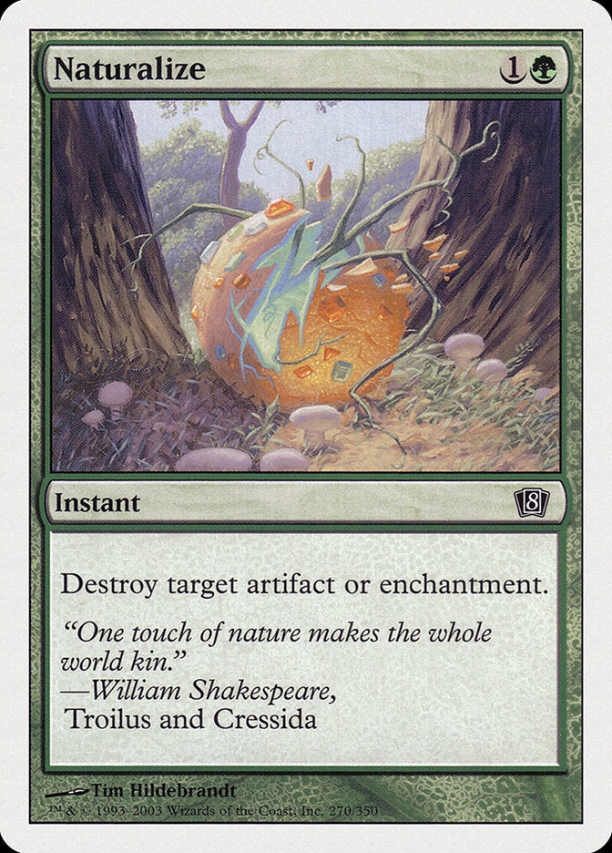 Naturalize (8th Edition) [Oversize Cards] | Game Master's Emporium (The New GME)