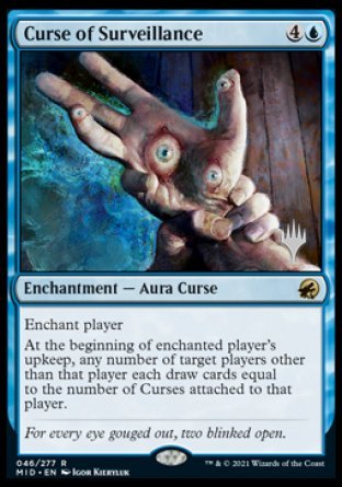 Curse of Surveillance (Promo Pack) [Innistrad: Midnight Hunt Promos] | Game Master's Emporium (The New GME)