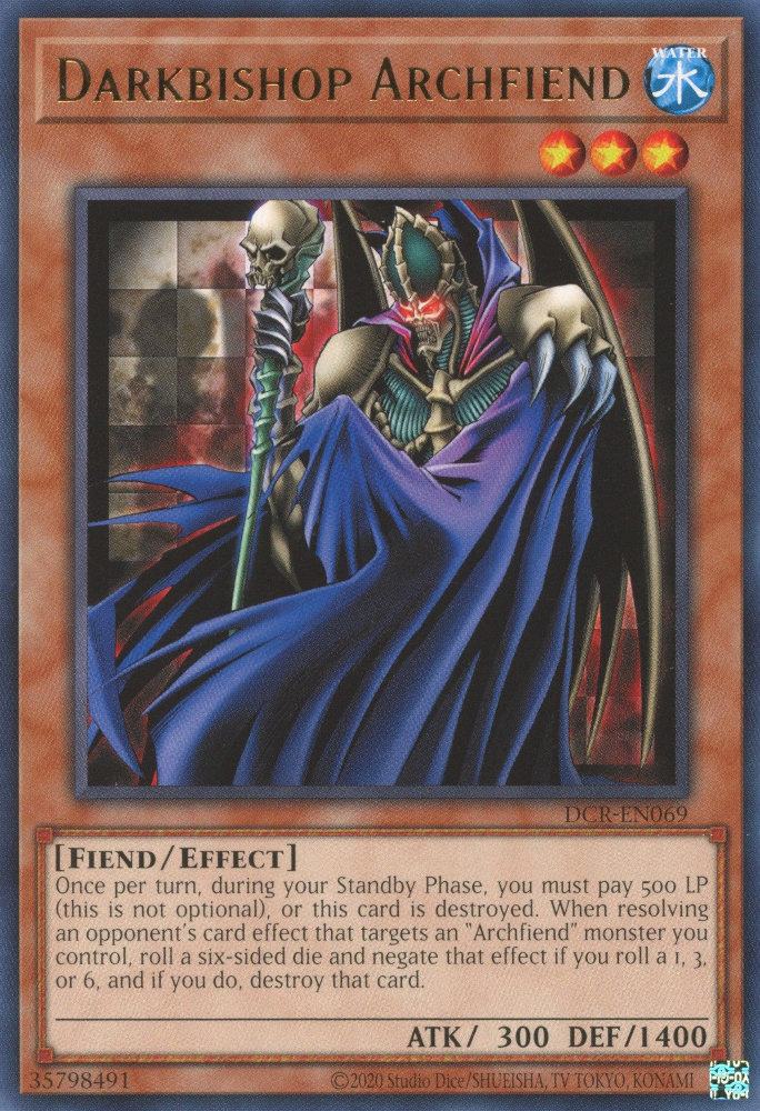 Darkbishop Archfiend [DCR-EN069] Rare | Game Master's Emporium (The New GME)