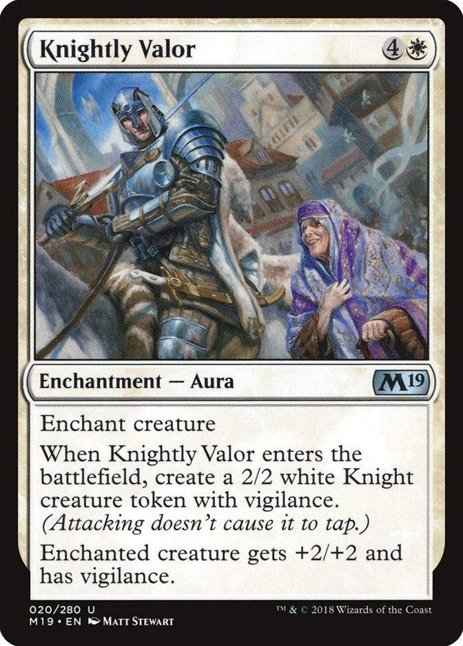 Knightly Valor [Core Set 2019] | Game Master's Emporium (The New GME)