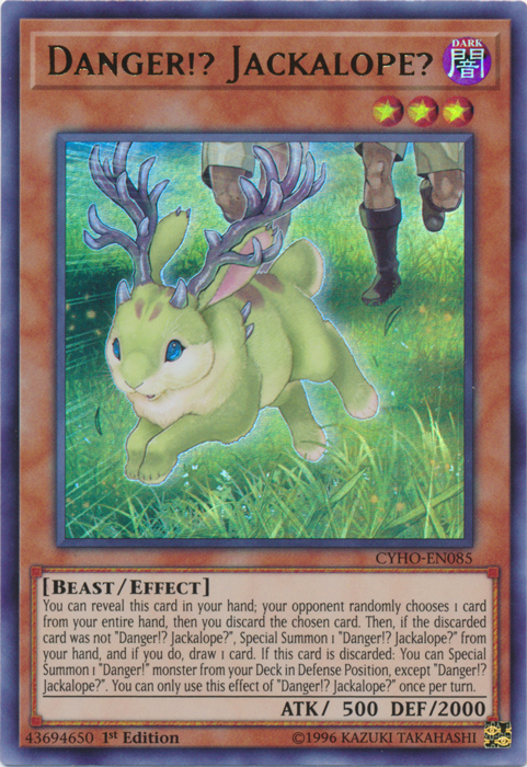 Danger!? Jackalope? [CYHO-EN085] Ultra Rare | Game Master's Emporium (The New GME)