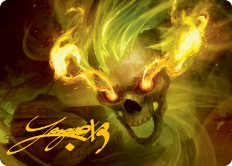 Flameskull Art Card (Gold-Stamped Signature) [Dungeons & Dragons: Adventures in the Forgotten Realms Art Series] | Game Master's Emporium (The New GME)