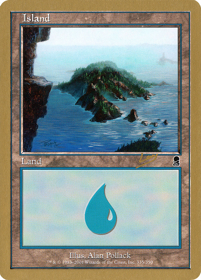 Island (rl335) (Raphael Levy) [World Championship Decks 2002] | Game Master's Emporium (The New GME)