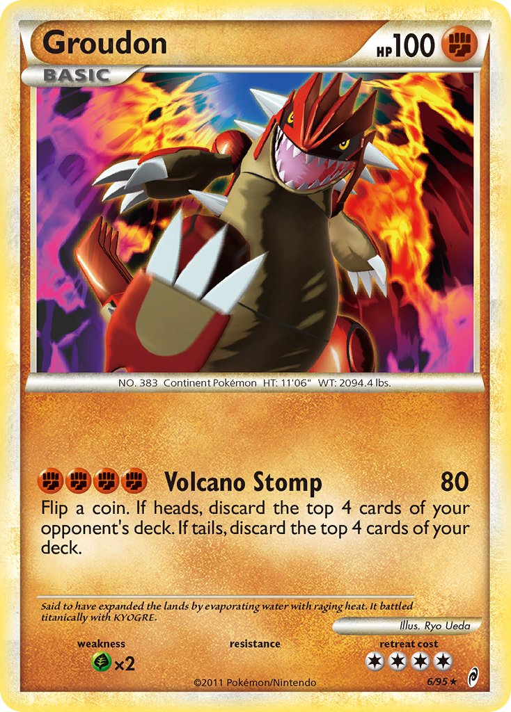 Groudon (6/95) (Theme Deck Exclusive) [HeartGold & SoulSilver: Call of Legends] | Game Master's Emporium (The New GME)