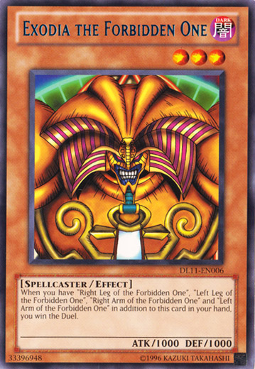 Exodia the Forbidden One (Blue) [DL11-EN006] Rare | Game Master's Emporium (The New GME)