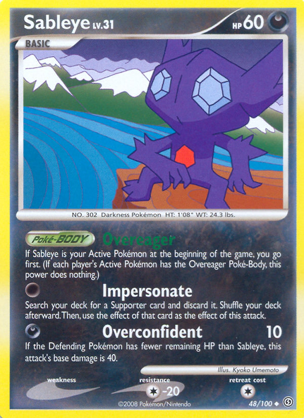 Sableye (48/100) [Diamond & Pearl: Stormfront] | Game Master's Emporium (The New GME)