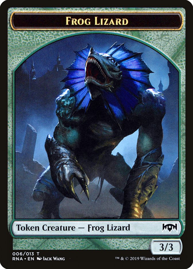 Frog Lizard Token [Ravnica Allegiance Tokens] | Game Master's Emporium (The New GME)