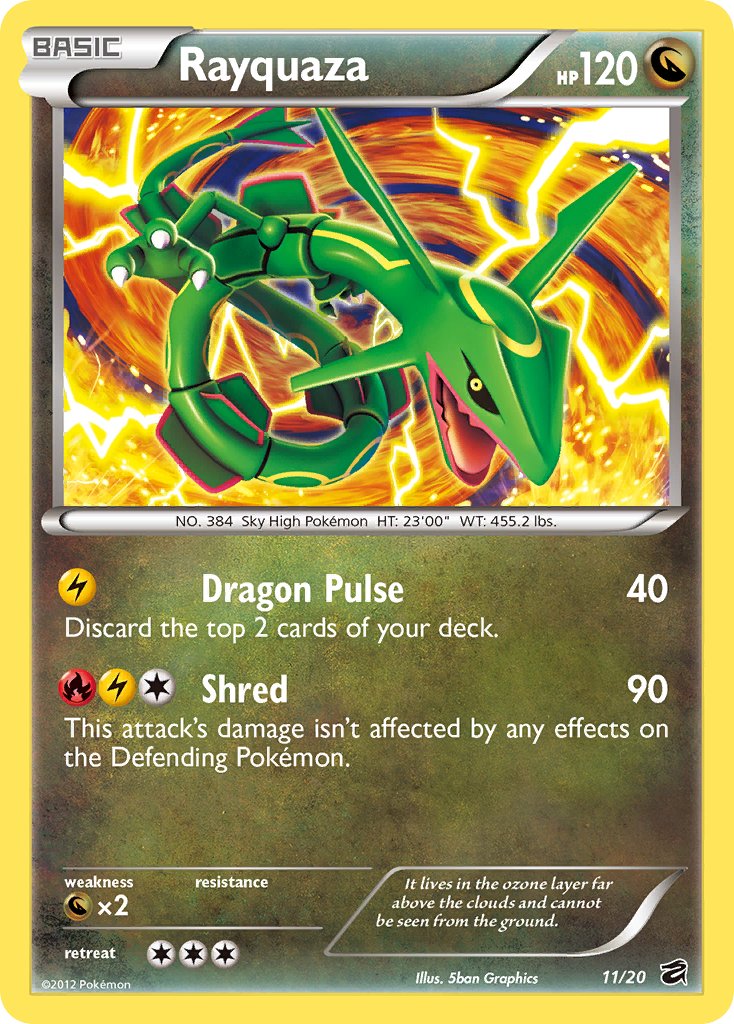 Rayquaza (11/20) (Blister Exclusive) [Black & White: Dragon Vault] | Game Master's Emporium (The New GME)