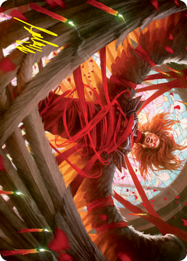 Sigarda's Imprisonment Art Card (Gold-Stamped Signature) [Innistrad: Crimson Vow Art Series] | Game Master's Emporium (The New GME)