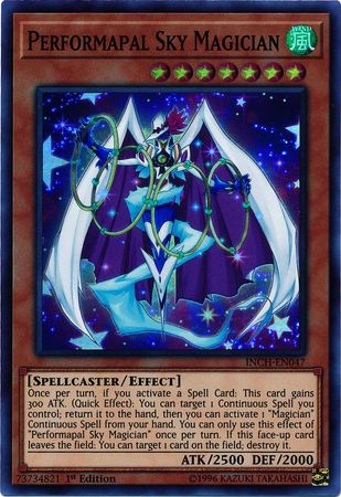 Performapal Sky Magician [INCH-EN047] Super Rare | Game Master's Emporium (The New GME)