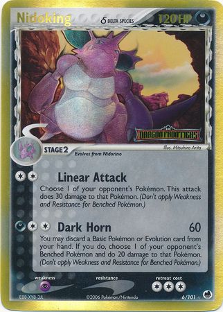 Nidoking (6/101) (Delta Species) (Stamped) [EX: Dragon Frontiers] | Game Master's Emporium (The New GME)