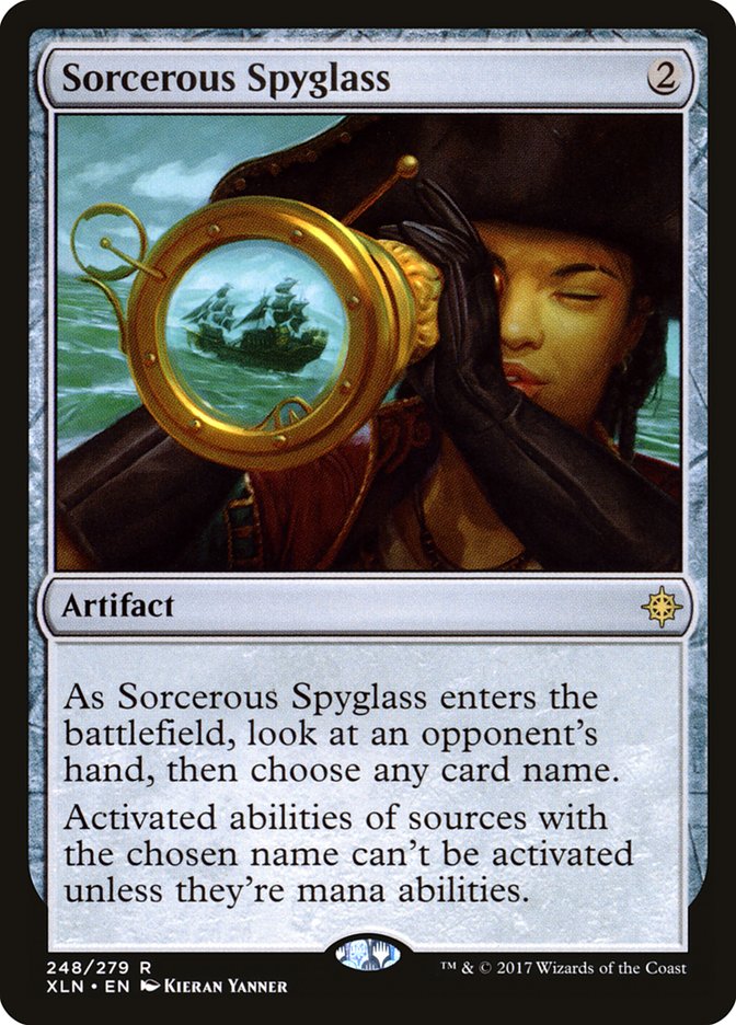 Sorcerous Spyglass [Ixalan] | Game Master's Emporium (The New GME)