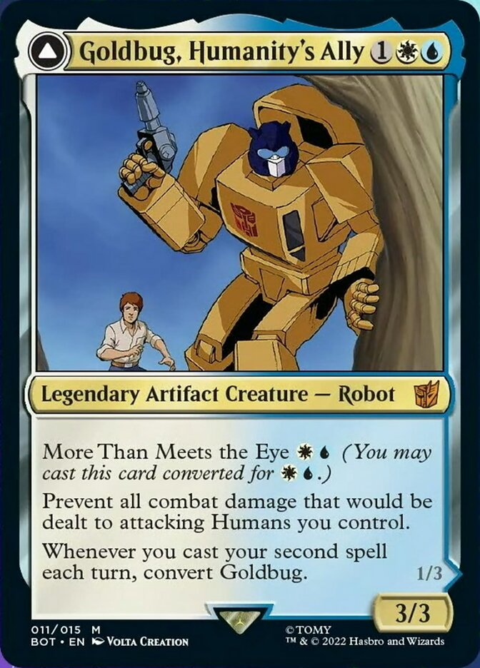 Goldbug, Humanity's Ally // Goldbug, Scrappy Scout [Transformers] | Game Master's Emporium (The New GME)