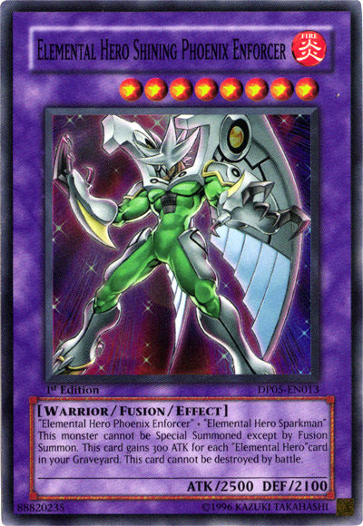 Elemental Hero Shining Phoenix Enforcer [DP05-EN013] Super Rare | Game Master's Emporium (The New GME)