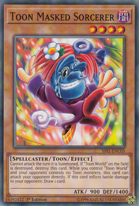 Toon Masked Sorcerer [SS01-ENC05] Common | Game Master's Emporium (The New GME)