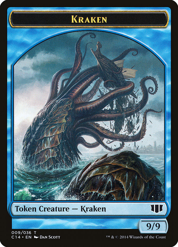 Kraken // Zombie (011/036) Double-Sided Token [Commander 2014 Tokens] | Game Master's Emporium (The New GME)