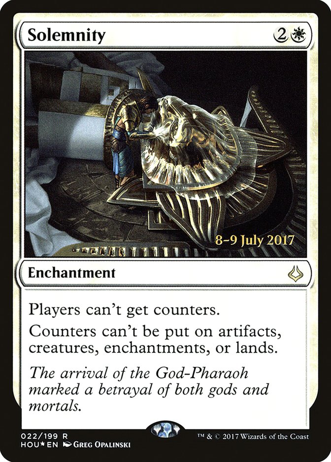 Solemnity [Hour of Devastation Prerelease Promos] | Game Master's Emporium (The New GME)