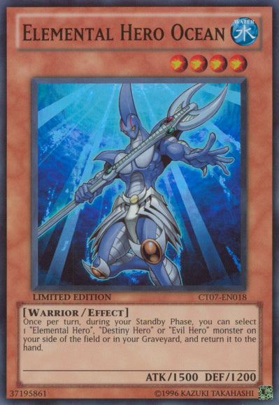 Elemental Hero Ocean [CT07-EN018] Super Rare | Game Master's Emporium (The New GME)