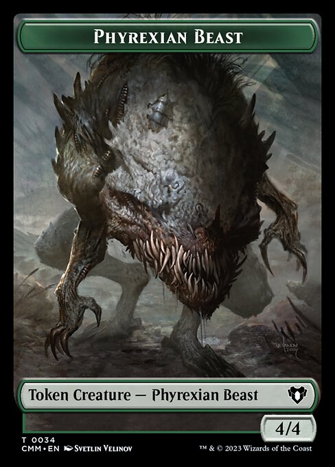 Eldrazi Spawn // Phyrexian Beast Double-Sided Token [Commander Masters Tokens] | Game Master's Emporium (The New GME)