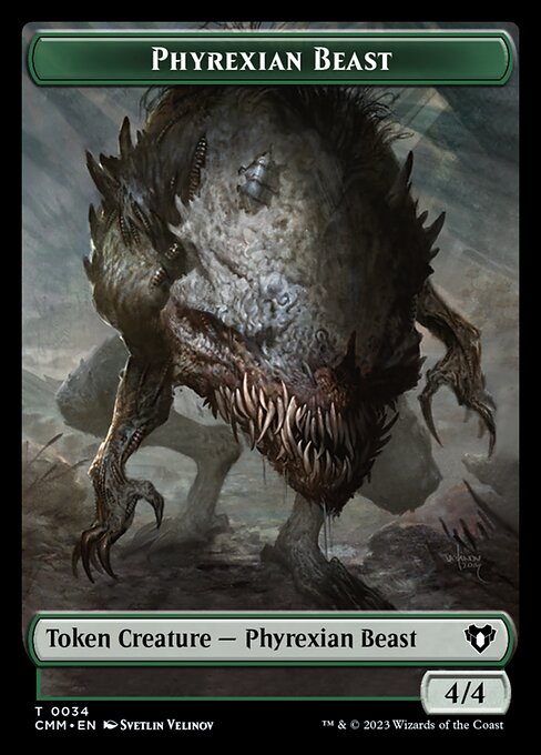 Eldrazi Scion // Phyrexian Beast Double-Sided Token [Commander Masters Tokens] | Game Master's Emporium (The New GME)