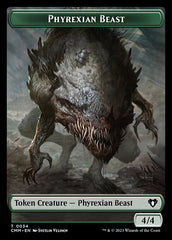 Elemental (0024) // Phyrexian Beast Double-Sided Token [Commander Masters Tokens] | Game Master's Emporium (The New GME)