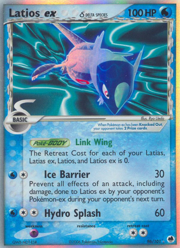 Latios ex (96/101) (Delta Species) [EX: Dragon Frontiers] | Game Master's Emporium (The New GME)