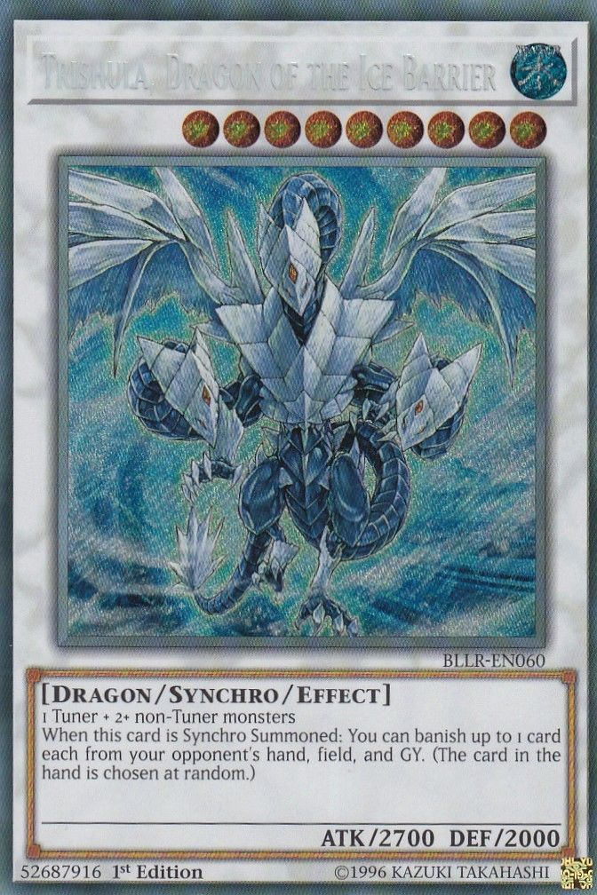 Trishula, Dragon of the Ice Barrier [BLLR-EN060] Secret Rare | Game Master's Emporium (The New GME)