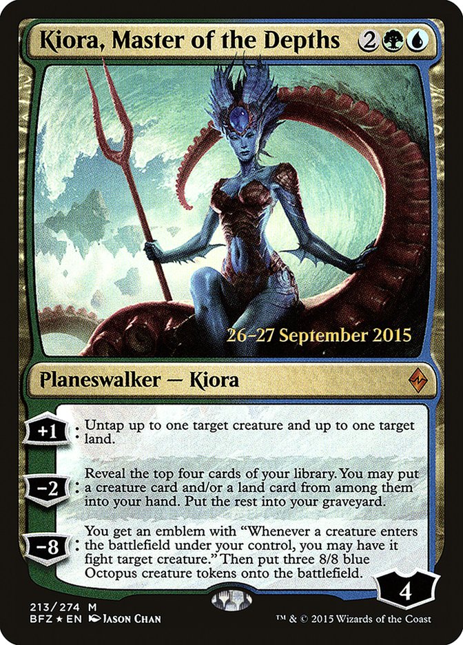 Kiora, Master of the Depths [Battle for Zendikar Prerelease Promos] | Game Master's Emporium (The New GME)