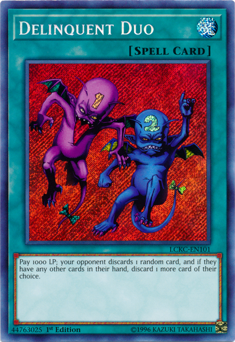 Delinquent Duo [LCKC-EN101] Secret Rare | Game Master's Emporium (The New GME)