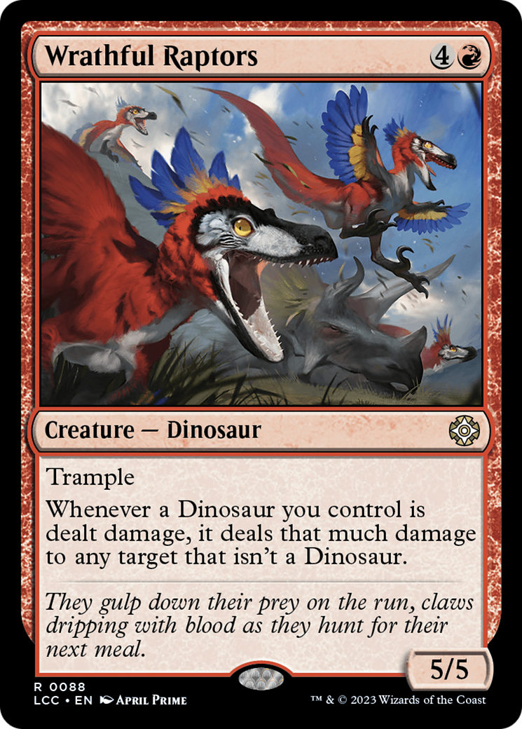 Wrathful Raptors [The Lost Caverns of Ixalan Commander] | Game Master's Emporium (The New GME)