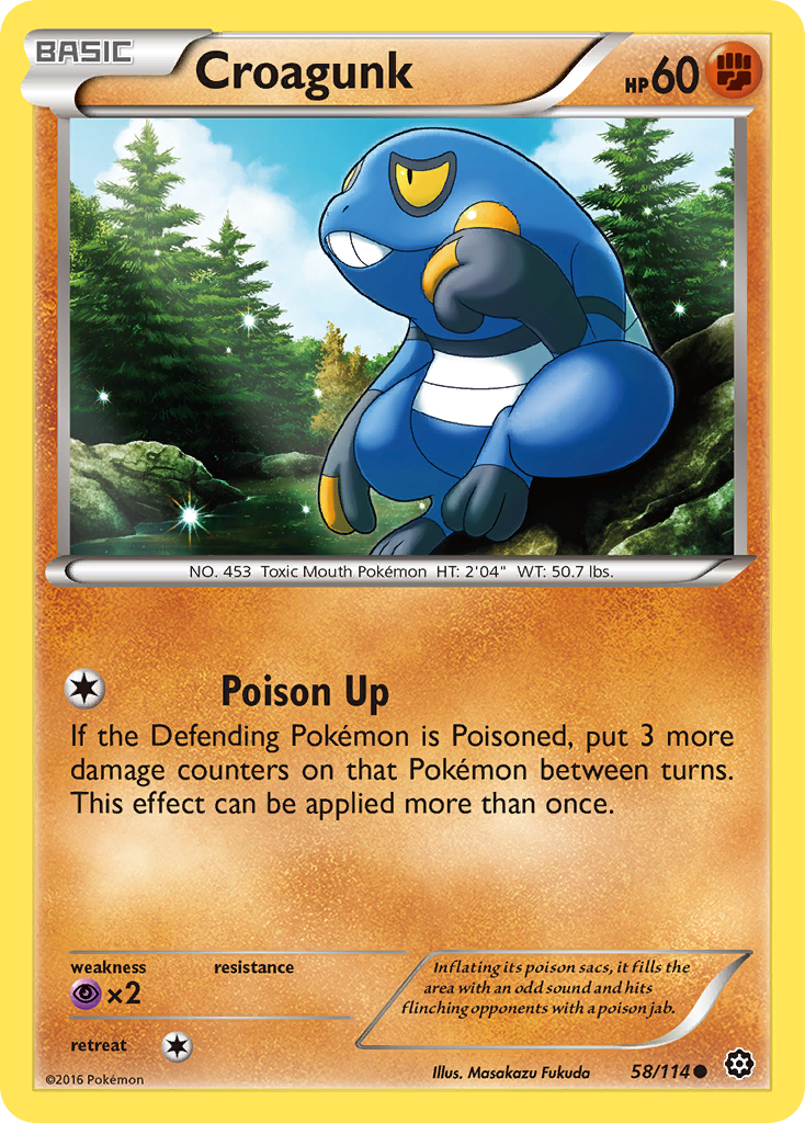 Croagunk (58/114) [XY: Steam Siege] | Game Master's Emporium (The New GME)