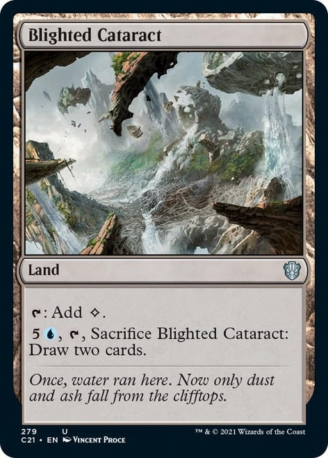 Blighted Cataract [Commander 2021] | Game Master's Emporium (The New GME)