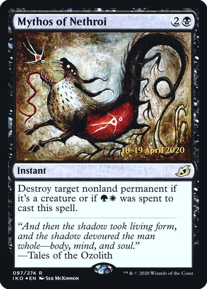 Mythos of Nethroi [Ikoria: Lair of Behemoths Prerelease Promos] | Game Master's Emporium (The New GME)