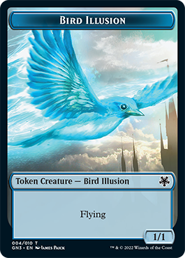 Bird Illusion // Elf Warrior Double-Sided Token [Game Night: Free-for-All Tokens] | Game Master's Emporium (The New GME)