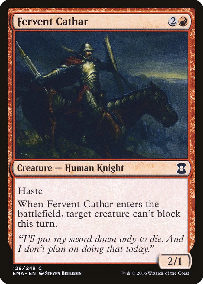 Fervent Cathar [Eternal Masters] | Game Master's Emporium (The New GME)