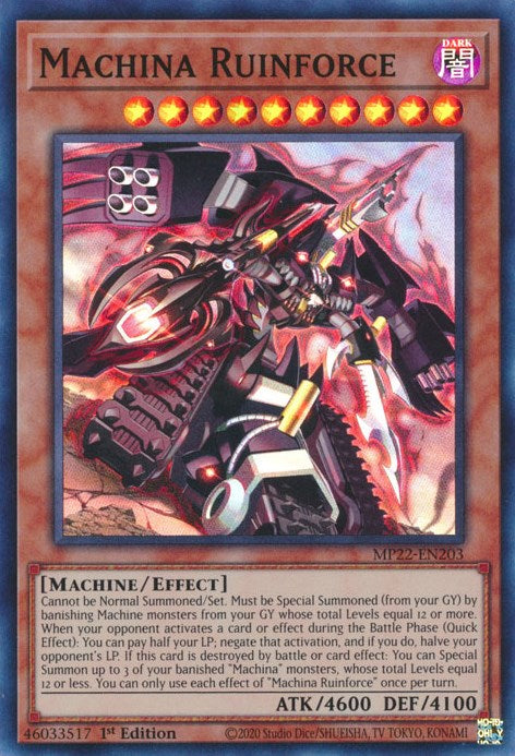 Machina Ruinforce [MP22-EN203] Super Rare | Game Master's Emporium (The New GME)