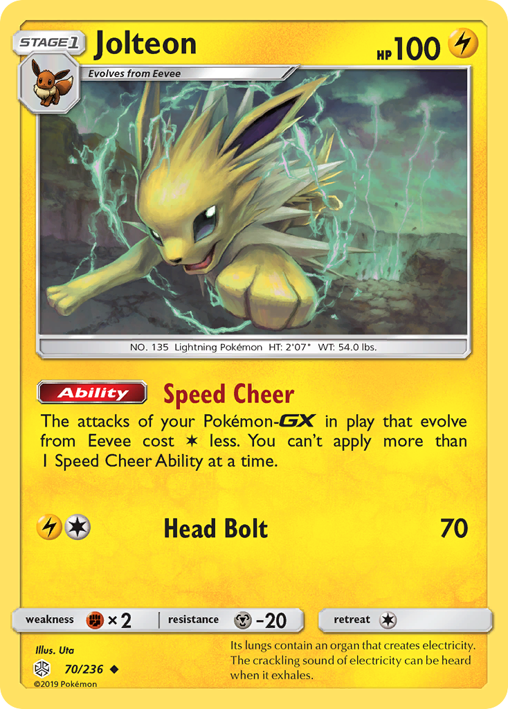 Jolteon (70/236) [Sun & Moon: Cosmic Eclipse] | Game Master's Emporium (The New GME)