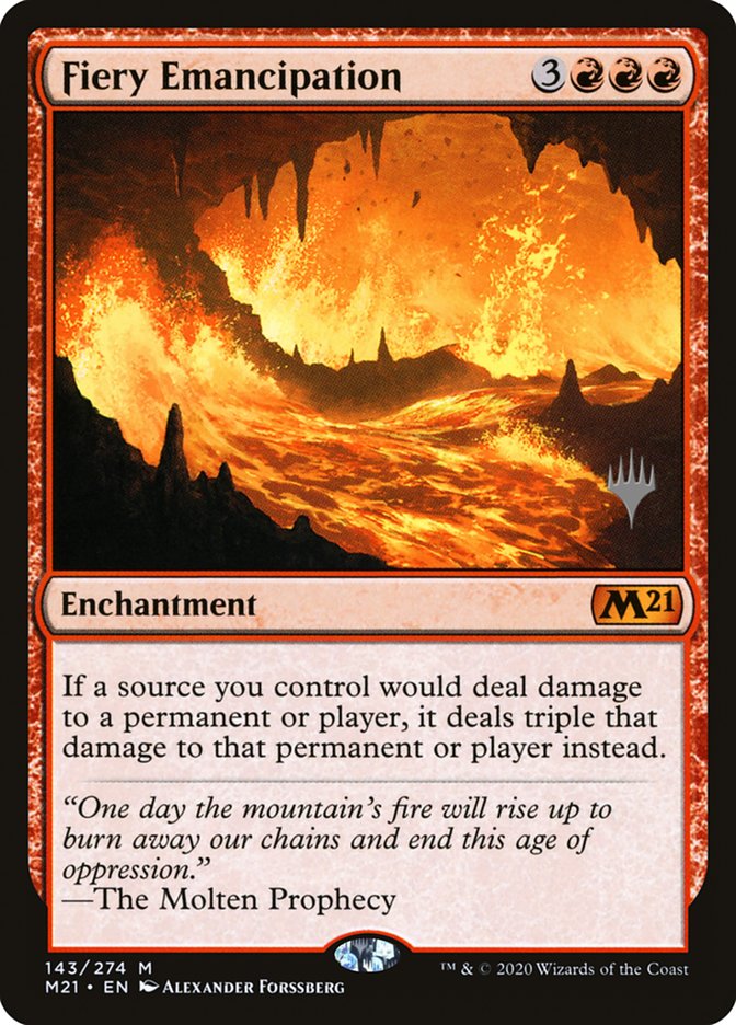 Fiery Emancipation (Promo Pack) [Core Set 2021 Promos] | Game Master's Emporium (The New GME)