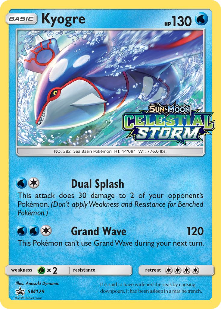 Kyogre (SM129) [Sun & Moon: Black Star Promos] | Game Master's Emporium (The New GME)