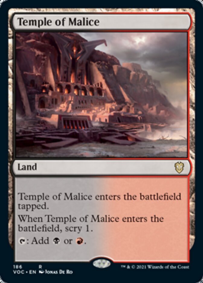 Temple of Malice [Innistrad: Crimson Vow Commander] | Game Master's Emporium (The New GME)