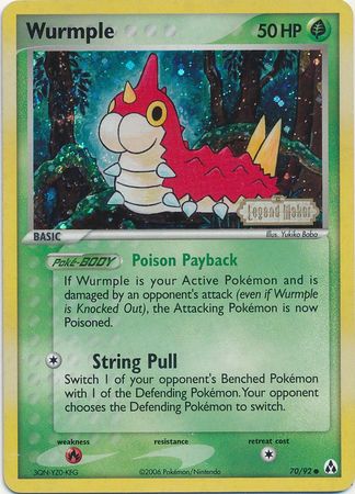 Wurmple (70/92) (Stamped) [EX: Legend Maker] | Game Master's Emporium (The New GME)