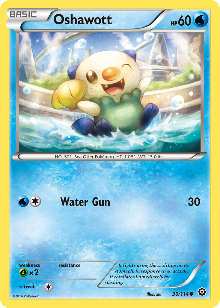Oshawott (30/114) [XY: Steam Siege] | Game Master's Emporium (The New GME)