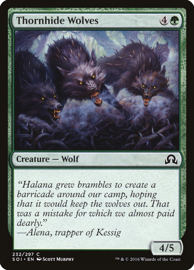 Thornhide Wolves [Shadows over Innistrad] | Game Master's Emporium (The New GME)