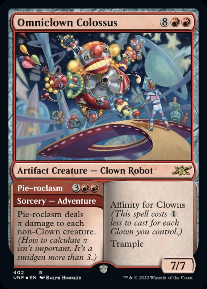 Omniclown Colossus // Pie-roclasm (Galaxy Foil) [Unfinity] | Game Master's Emporium (The New GME)